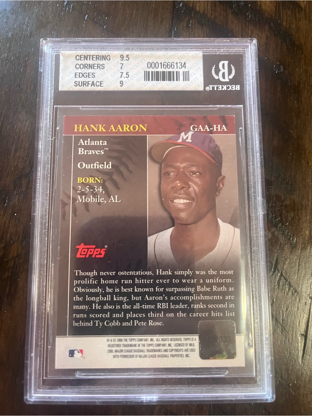 Cases autographed and graded 7.5 - Picture 2 of 2